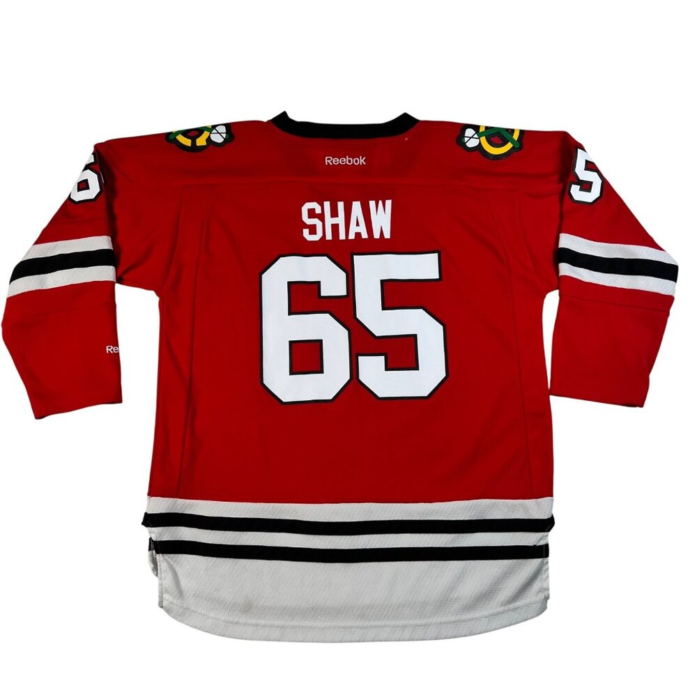 Reebok Chicago Blackhawks NHL Andrew Shaw #65 Red Jersey Youth Sz L/XL - Picture 7 of 12